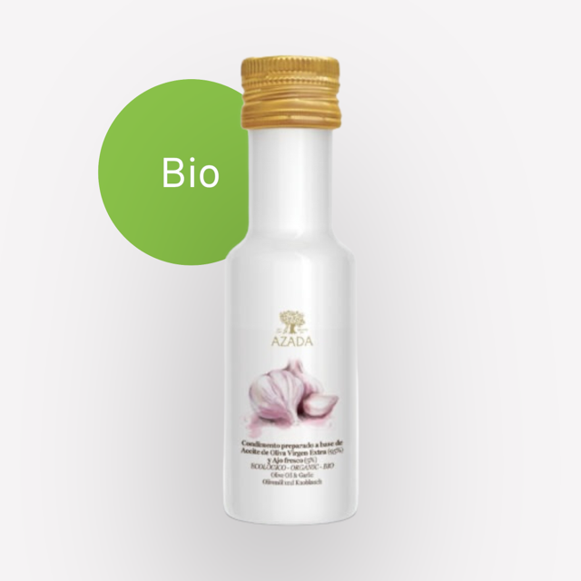 Azada - Extra natives Bio Olivenöl mit Knoblauch - 100ml
